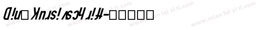 Din Kursivschrift字体转换